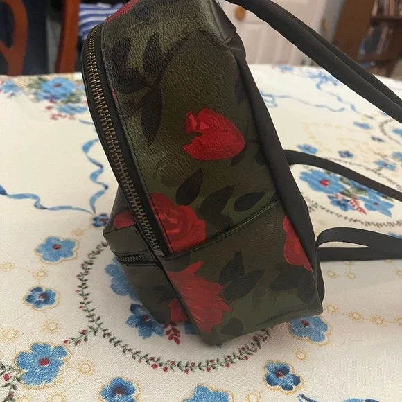 Coach Charlie Camouflage Rose Mini Backpack in Canvas - Picture 4 of 10